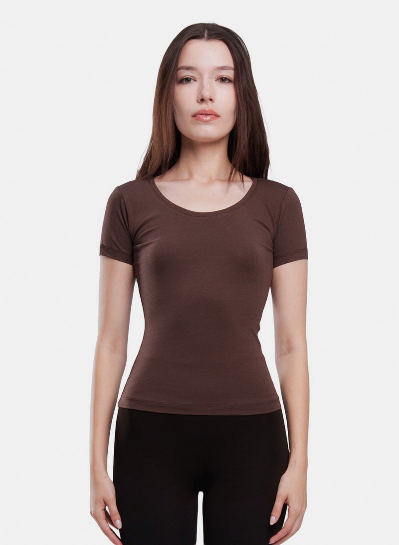 U-Shaped Short Sleeve